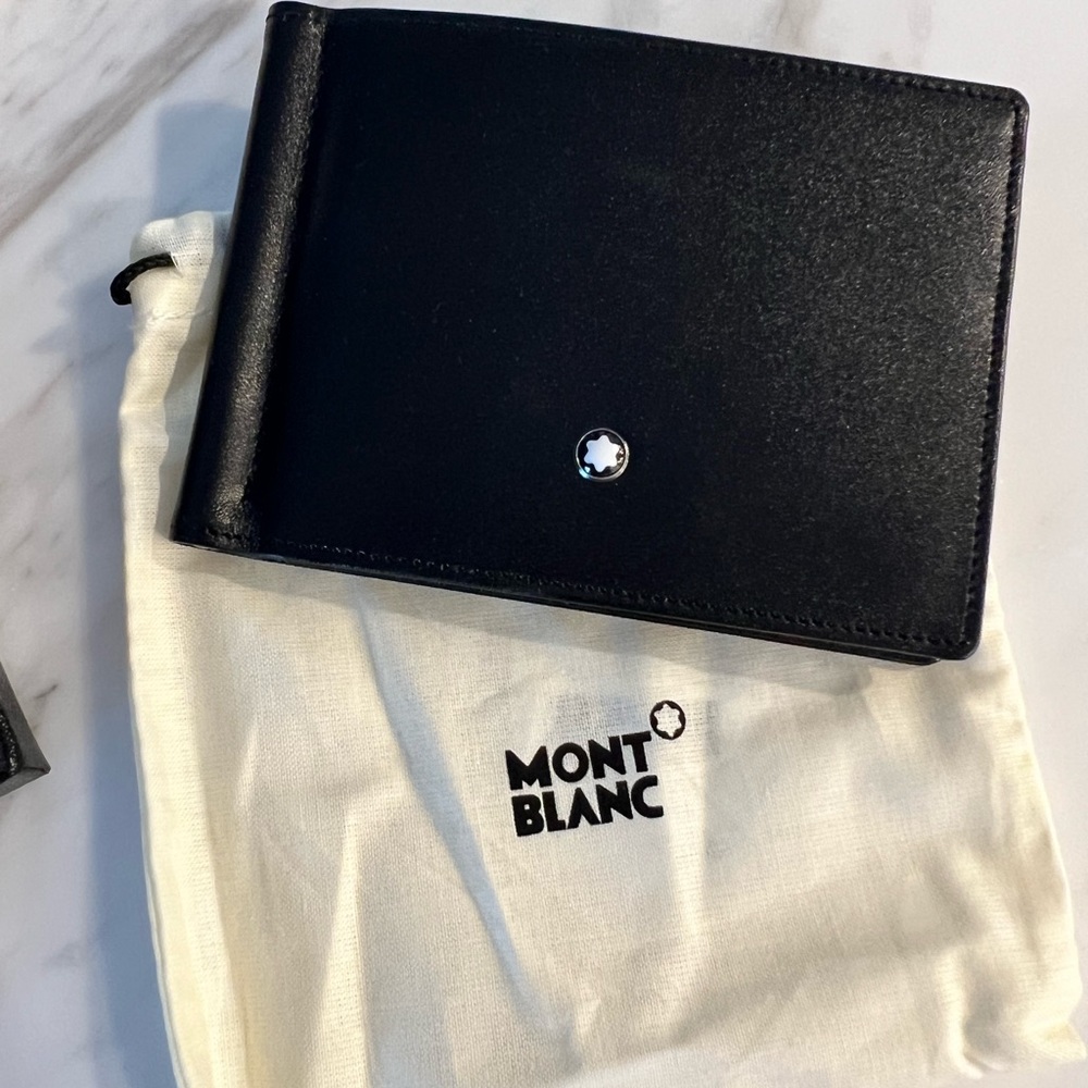Mont Blanc wallet with money clip.